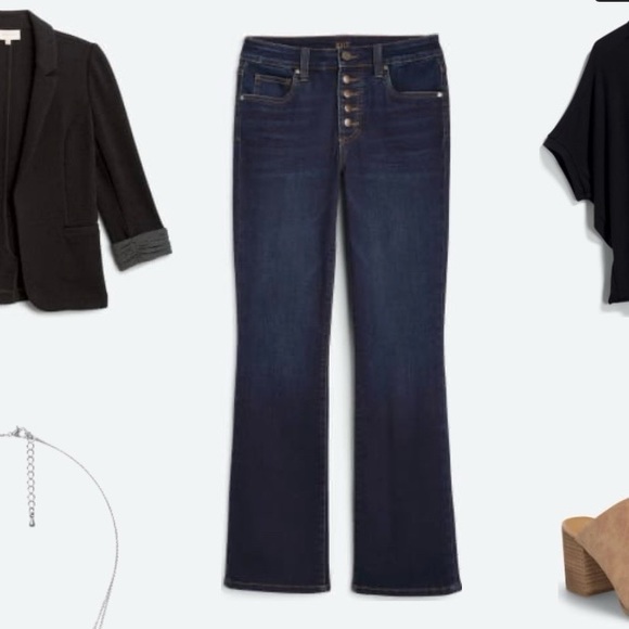 Kut from the Kloth Baby Bootcut, Button Front Jeans size 10 - Picture 3 of 14